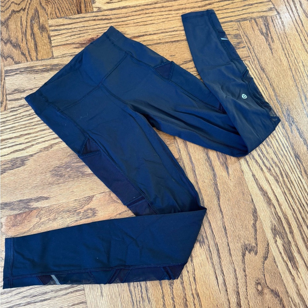 lululemon athletica mesh leg Black Leggings